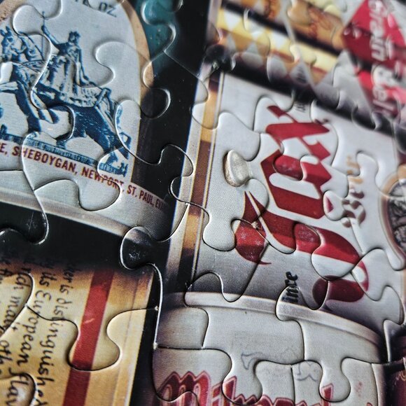 Springbok Jigsaw Puzzle Whats Your Pleasure Beer Cans 500 piece Complete PZL4064 - Picture 10 of 12